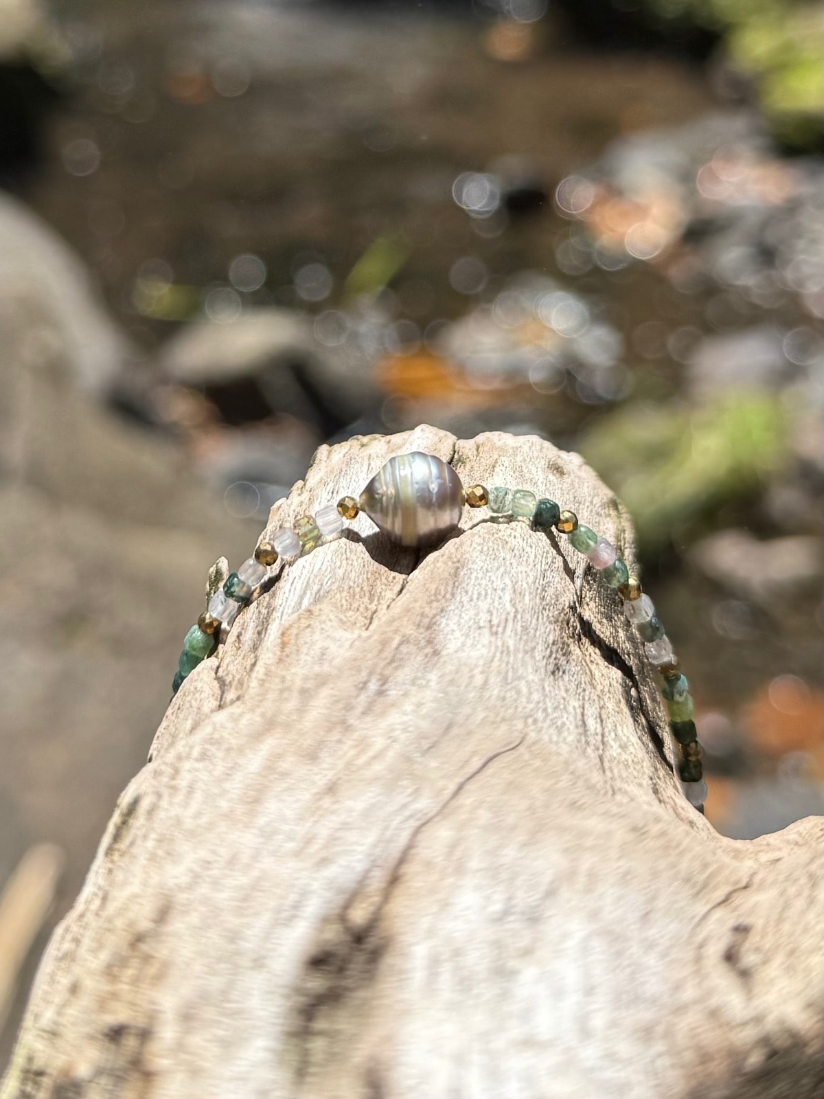 Bracelet Arii - Bracelets Perle de Tahiti Agate indienne
