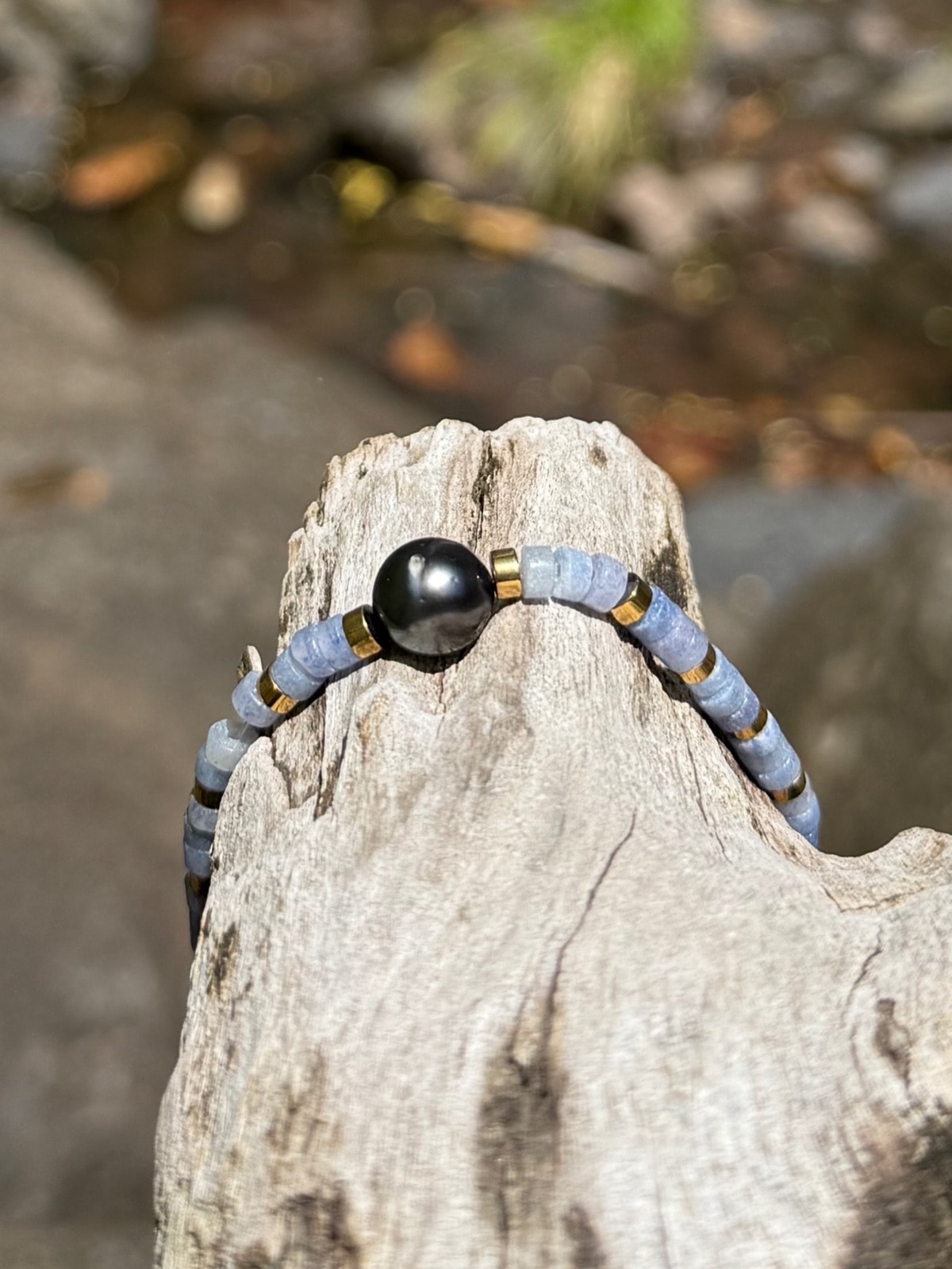 Bracelet Vai - Bracelets Perle de Tahiti Sodalite chinoise